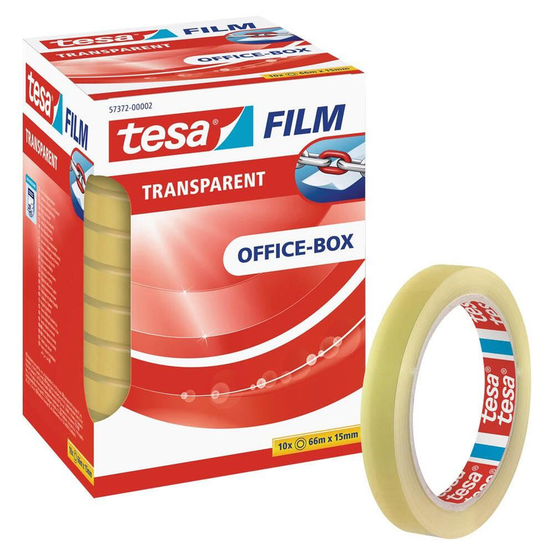 tesa OFFICE-BOX Klebefilm 15 mm x 66 m transparent