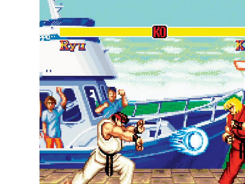 Pixel Frames - Street Fighter Boat Scene - Bild