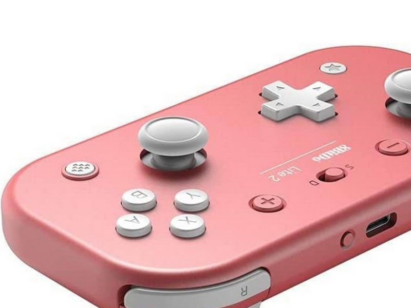 8BitDo Lite 2 - 18 Hours Playtime - Switch - iOS - Android - Pink - Wireless Controller