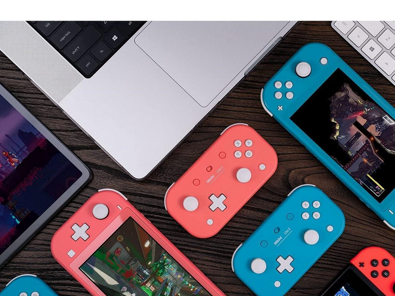 8BitDo Lite 2 - 18 Hours Playtime - Switch - iOS - Android - Blue - Wireless Controller