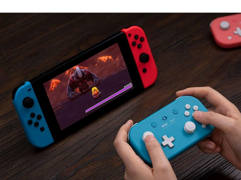 8BitDo Lite 2 - 18 Hours Playtime - Switch - iOS - Android - Blue - Wireless Controller