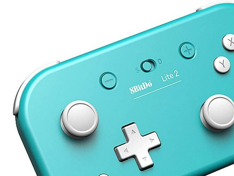 8BitDo Lite 2 - 18 Hours Playtime - Switch - iOS - Android - Blue - Wireless Controller