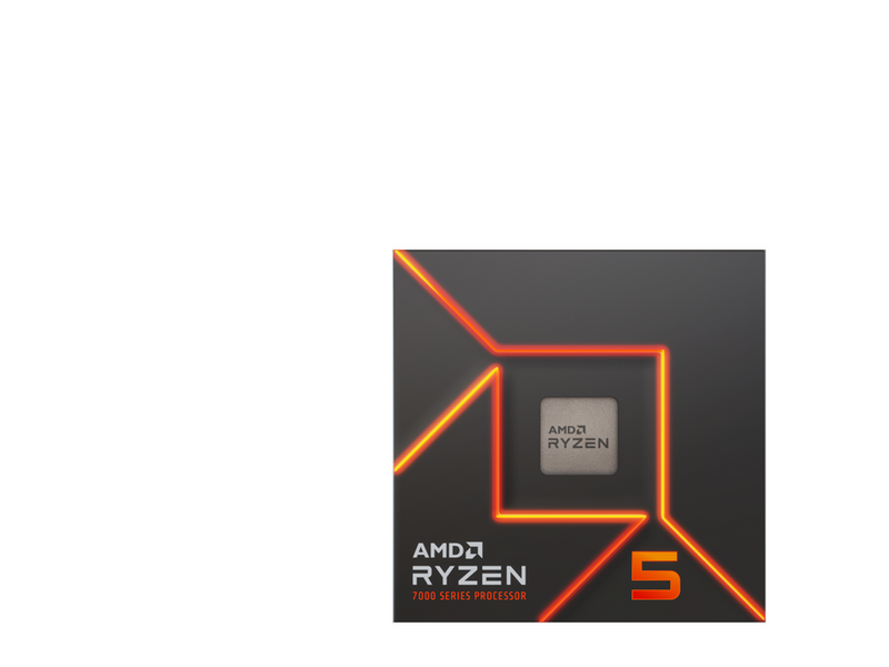 AMD Ryzen 5 7600X CPU - 6 Kerne - 4.7 GHz - AMD AM5 - AMD Boxed (ohne Kühler)