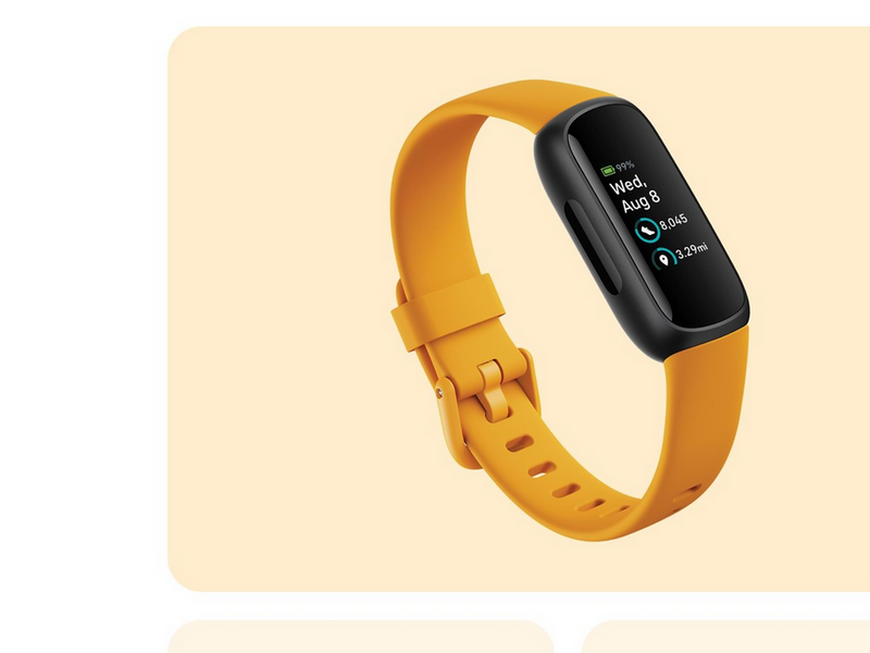 Fitbit Inspire 3 Black/Morning Glow