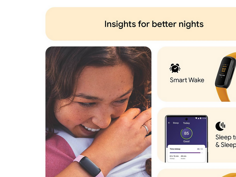 Fitbit Inspire 3 Black/Morning Glow