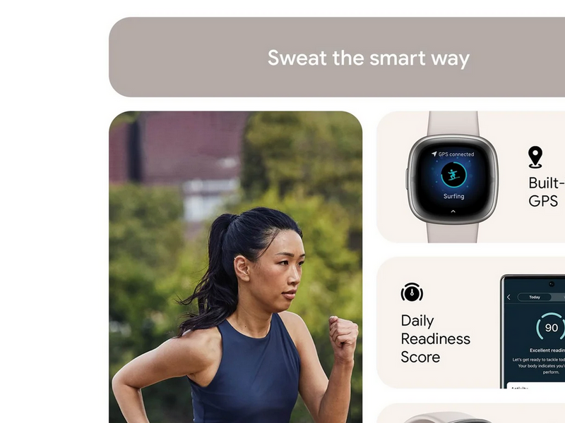 Fitbit Sense 2 Lunar White/Platinum