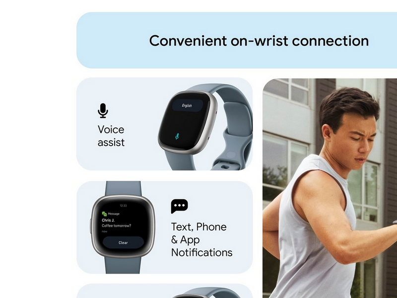 Fitbit Versa 4 Waterfall Blue/Platinum