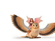 Schleich Fairy in Flight on Glam Owl V2