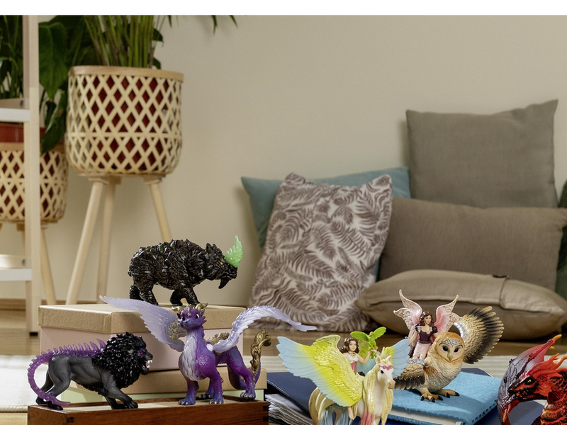 Schleich Fairy in Flight on Glam Owl V2