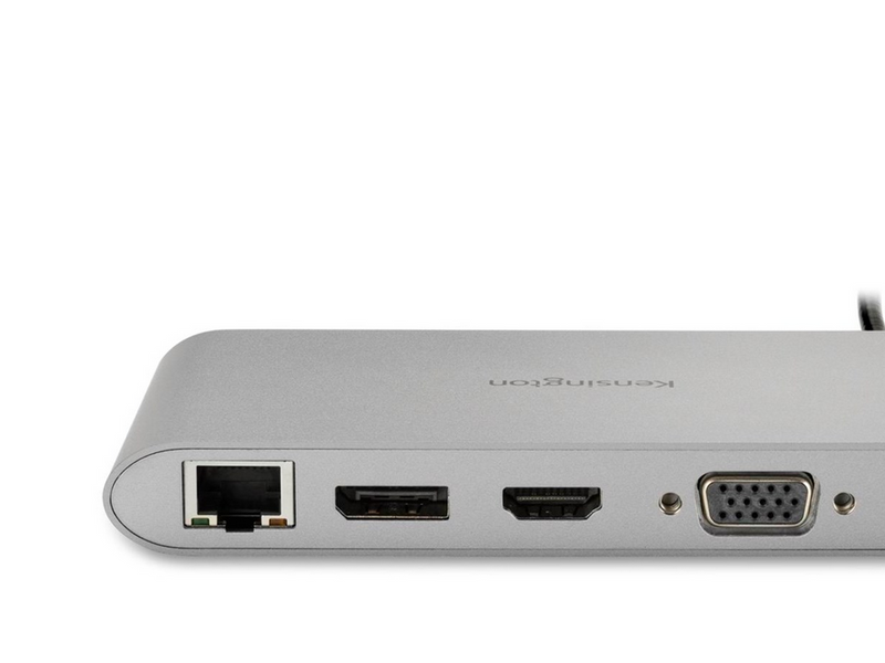 Kensington UH1440P USB-C 5Gbps Dual Video Driverless Mobile Dock – 85W Pass-Through Power – DP/HDMI/VGA