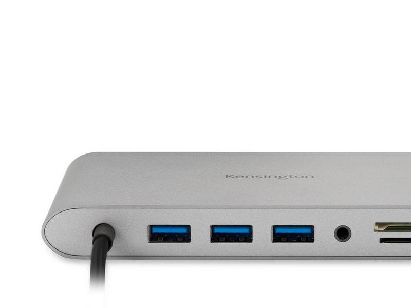 Kensington UH1440P USB-C 5Gbps Dual Video Driverless Mobile Dock – 85W Pass-Through Power – DP/HDMI/VGA