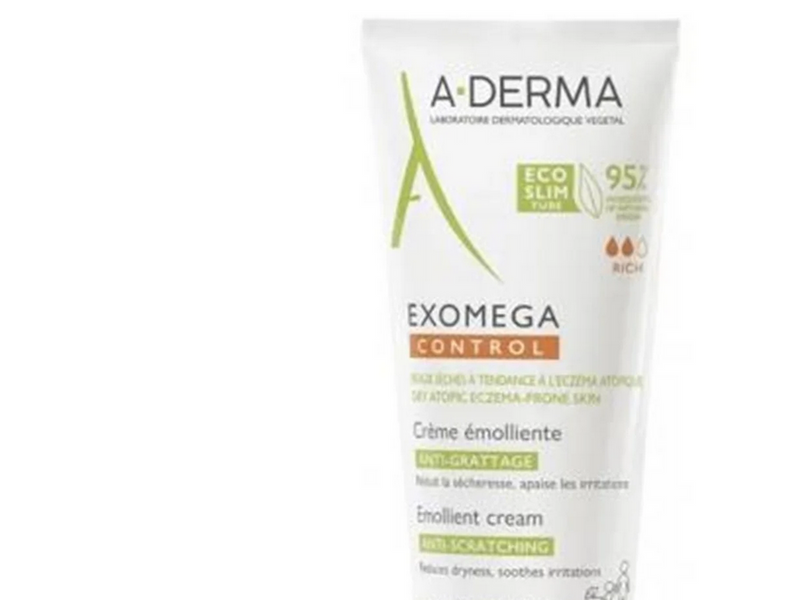 A-Derma Exomega Control Anti-Itching Emollient Cream Eco-Slim Tube 200ml