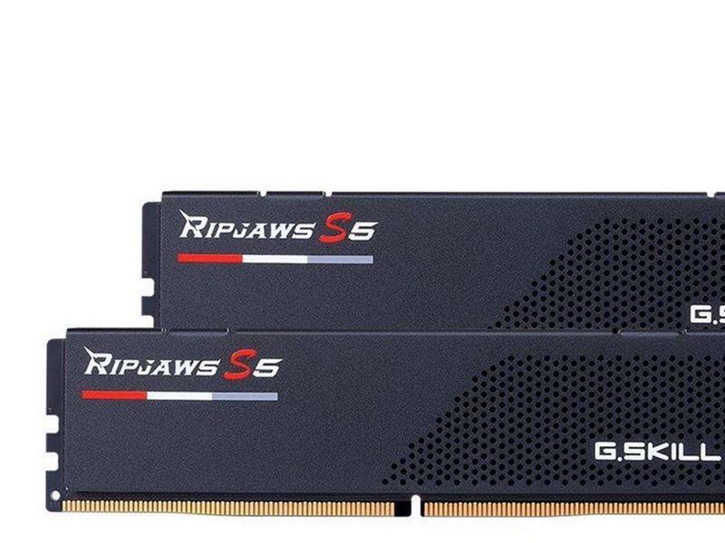 G.Skill Ripjaws S5 DDR5-6000 - 32GB - CL30 - Dual Channel (2 pcs) - Intel XMP - Schwarz