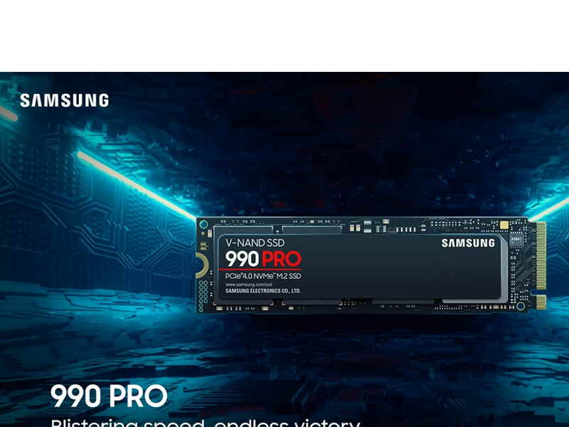 Samsung 990 Pro SSD - 2TB - Ohne Kühlkörper - M.2 2280 - PCIe 4.0