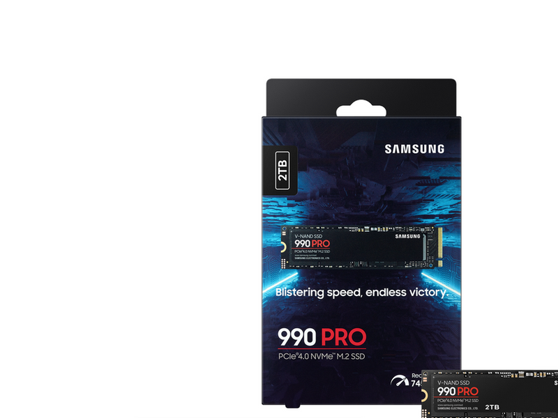 Samsung 990 Pro SSD - 2TB - Ohne Kühlkörper - M.2 2280 - PCIe 4.0