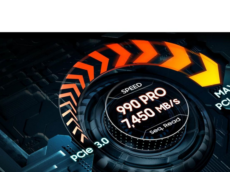 Samsung 990 Pro SSD - 4TB - Ohne Kühlkörper - M.2 2280 - PCIe 4.0