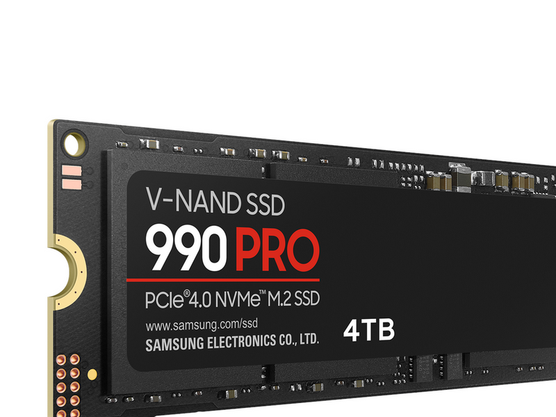 Samsung 990 Pro SSD - 4TB - Ohne Kühlkörper - M.2 2280 - PCIe 4.0