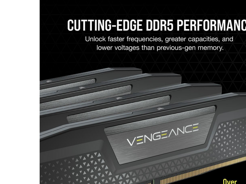 Corsair Vengeance DDR5-5200 - 32GB - CL40 - Dual Channel (2 pcs) - AMD EXPO & Intel XMP - Grau