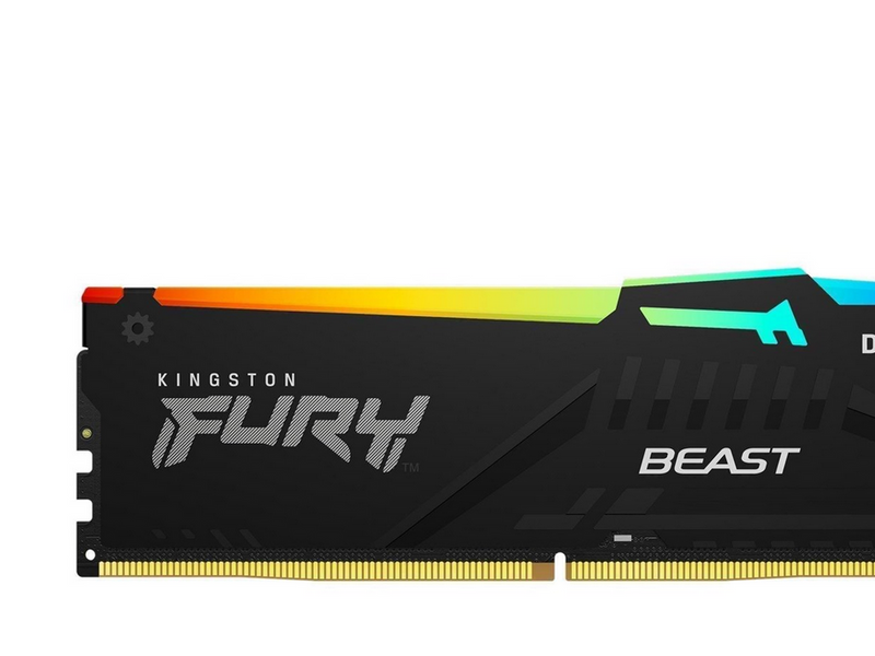 Kingston FURY Beast RGB DDR5-5600 - 32GB - CL36 - Dual Channel (2 pcs) - AMD EXPO & Intel XMP - Schwarz mit RGB