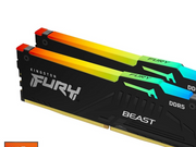 Kingston FURY Beast RGB DDR5-5600 - 32GB - CL36 - Dual Channel (2 pcs) - AMD EXPO & Intel XMP - Schwarz mit RGB