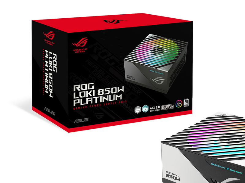 ASUS ROG Loki SFX-L 850 Netzteile - 850 Watt - 120 mm - ATX 3.1 - 80 Plus Platinium