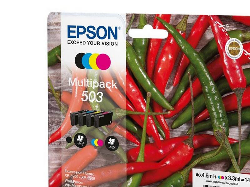 Epson 503 Multipack - 4-pack - black yellow cyan magenta - original - ink cartridge