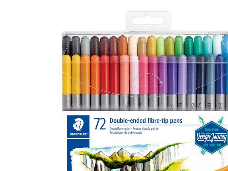 Staedtler Double-ended fibre-tip pens 72pcs