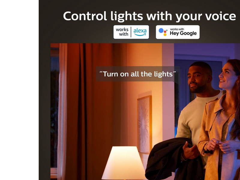 Philips Hue White Ambiance Filament E14 Candle 1-Pack