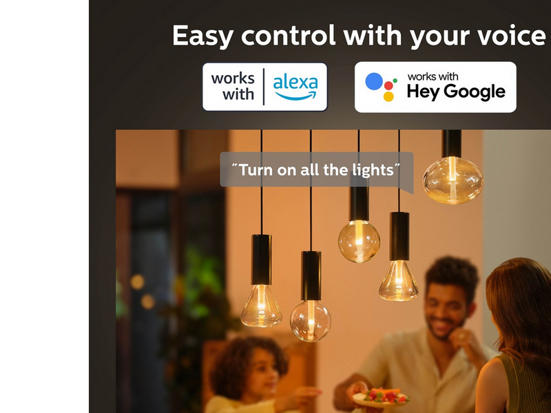 Philips Hue Lightguide G125 E27 Globe Bulb - 1-Pack