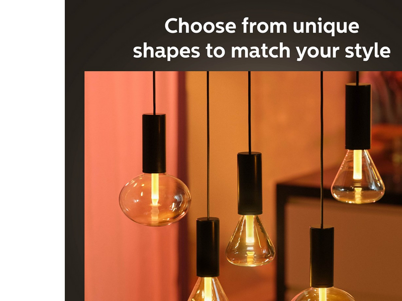 Philips Hue Lightguide G125 E27 Globe Bulb - 1-Pack
