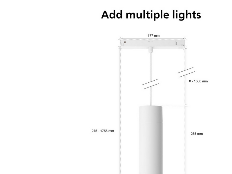 Philips Hue Perifo Ceiling Pendant Cylinder Lamp - White
