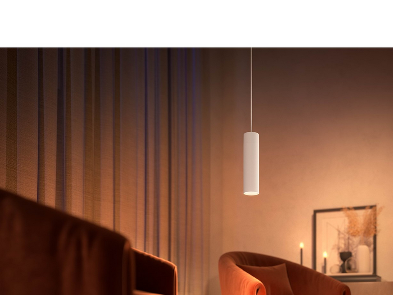 Philips Hue Perifo Ceiling Pendant Cylinder Lamp - White