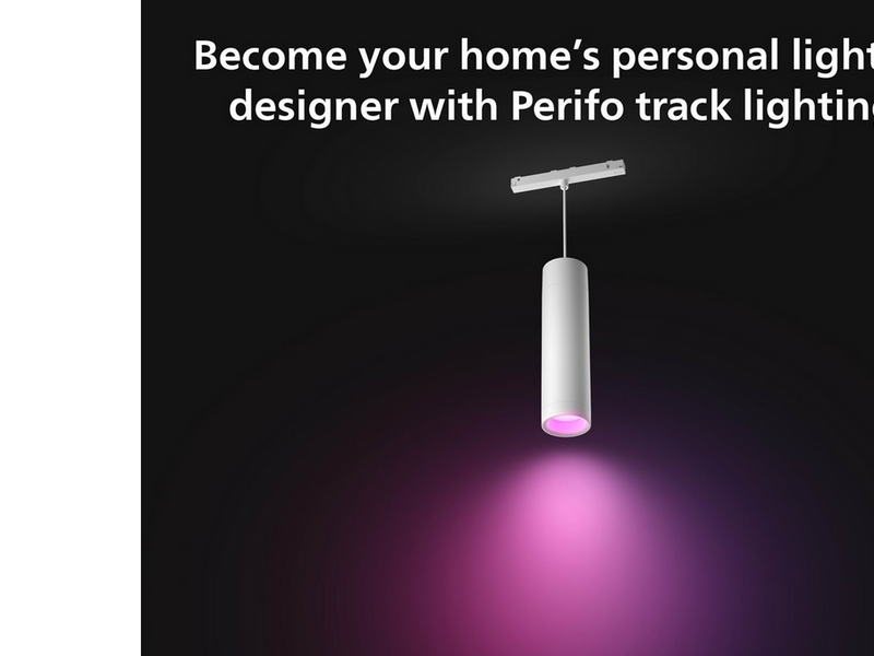 Philips Hue Perifo Ceiling Pendant Cylinder Lamp - White