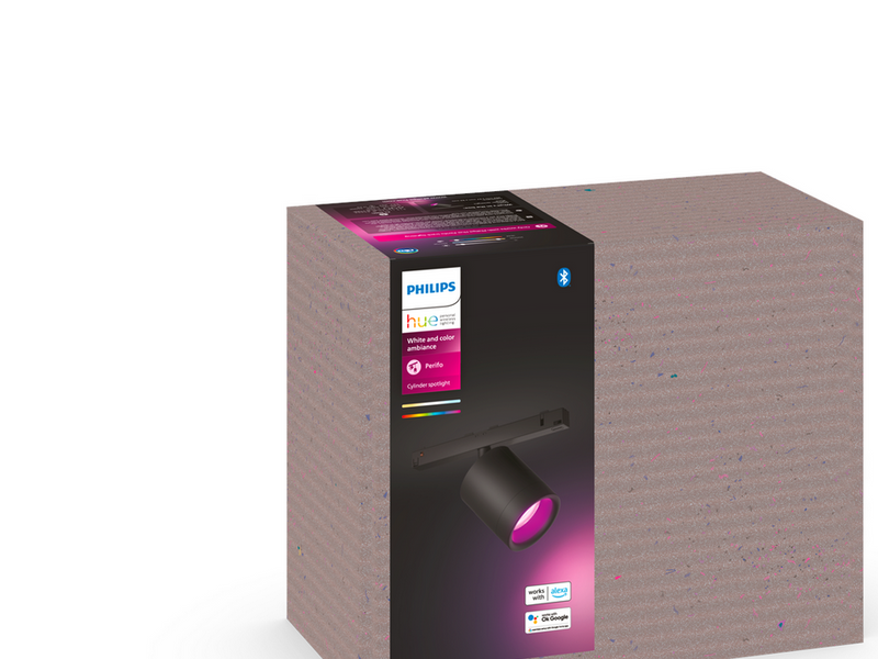 Philips Hue Perifo Cylinder Spotlight - Black