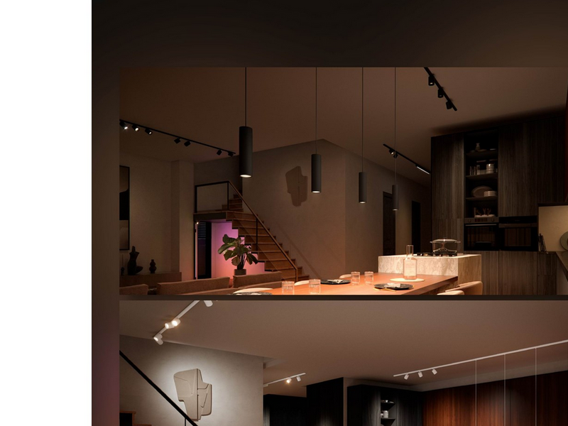Philips Hue Perifo Cylinder Spotlight - Black