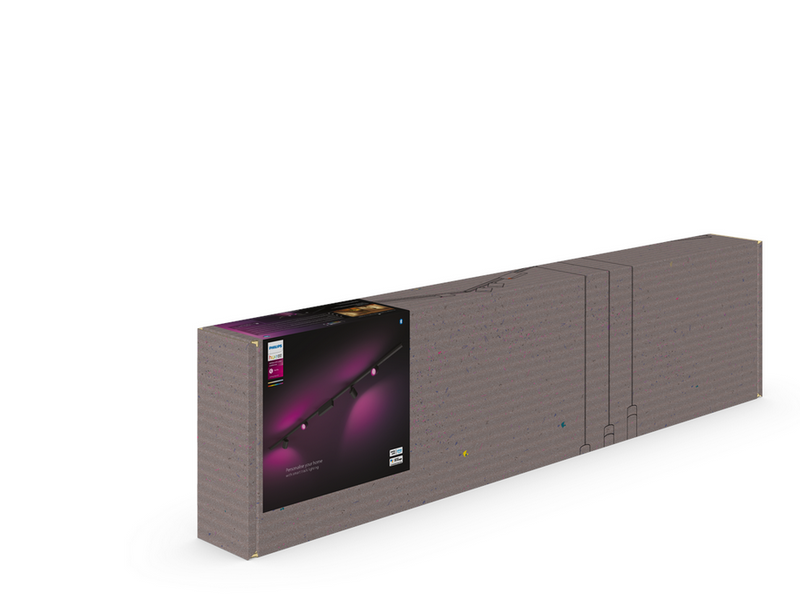 Philips Hue Perifo Ceiling Set - 4 Cylinder Spots - Black