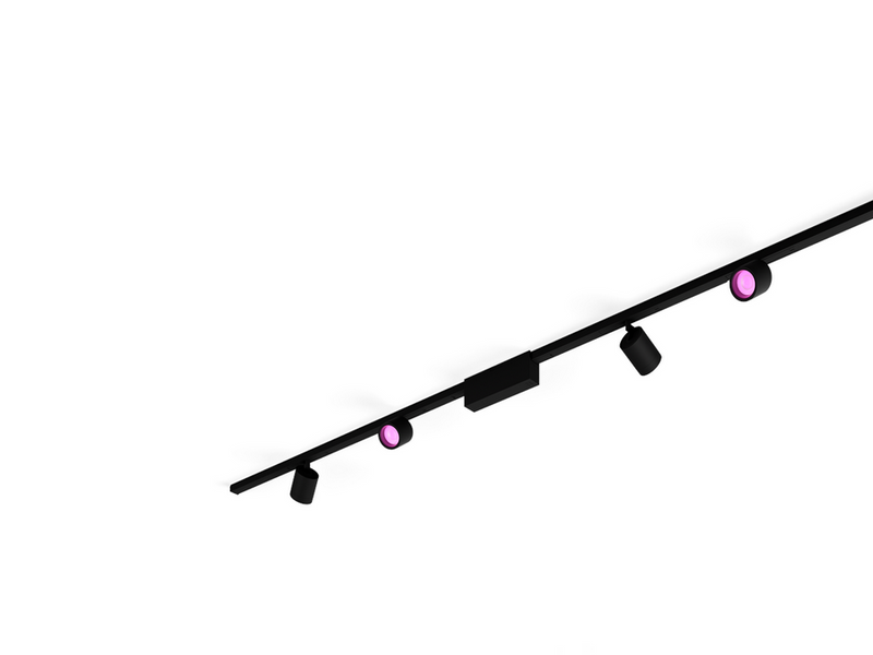 Philips Hue Perifo Ceiling Set - 4 Cylinder Spots - Black