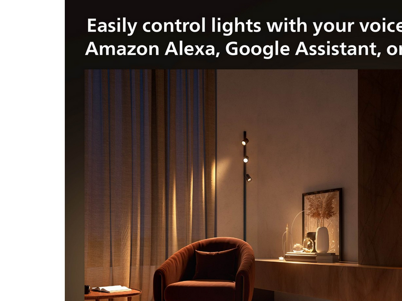 Philips Hue Perifo Ceiling Set - 4 Cylinder Spots - Black