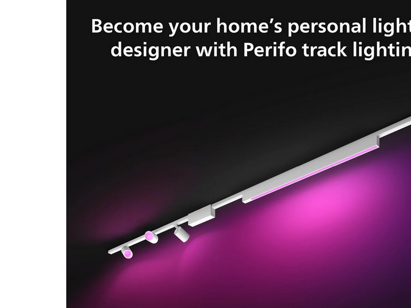 Philips Hue Perifo Ceiling Set - 3 Cylinder Spots + Lightbar - White