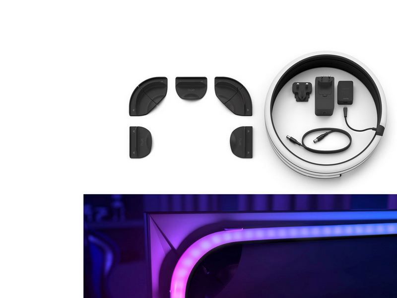 Philips Hue Play Gradient PC Lightstrip 24-27" + Hue Bridge