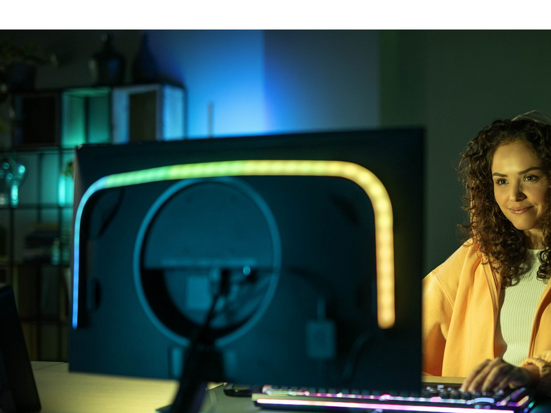 Philips Hue Play Gradient PC Lightstrip 24-27" + Hue Bridge