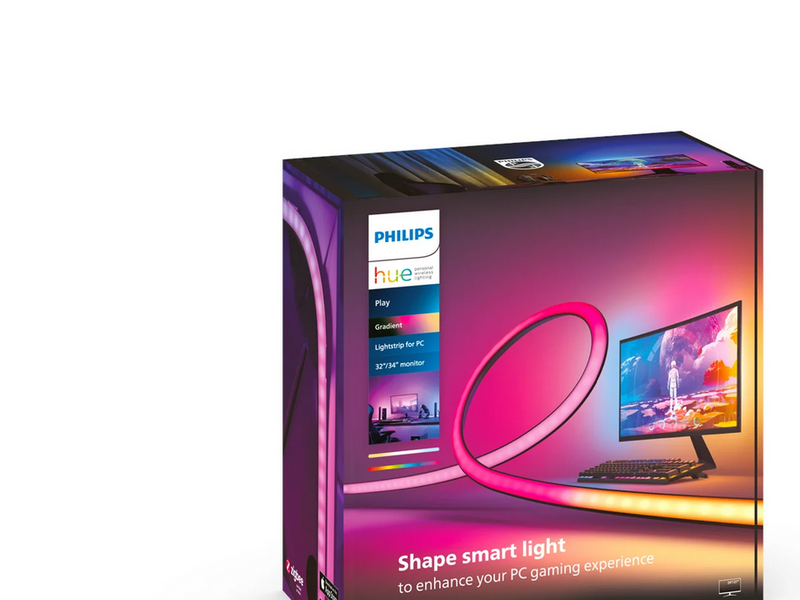 Philips Hue Play Gradient PC Lightstrip 32-34" + Hue Bridge