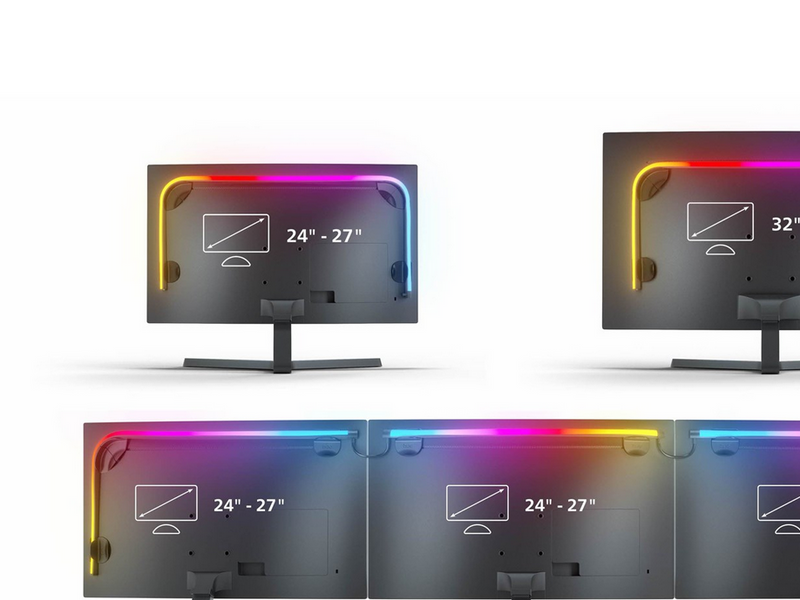 Philips Hue Play Gradient PC Lightstrip 32-34" + Hue Bridge