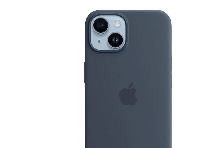 Apple iPhone 14 Silicone Case with MagSafe - Storm Blue
