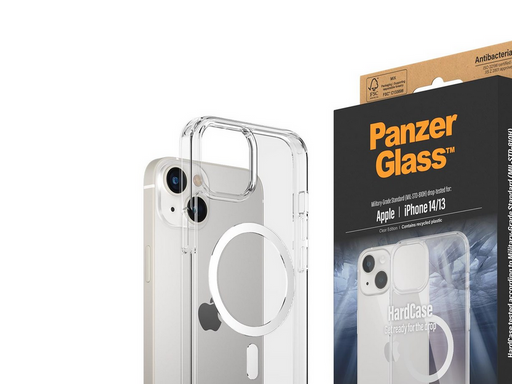 PanzerGlass HardCase MagSafe Compatible Apple iPhone 14 | 13 | Clear