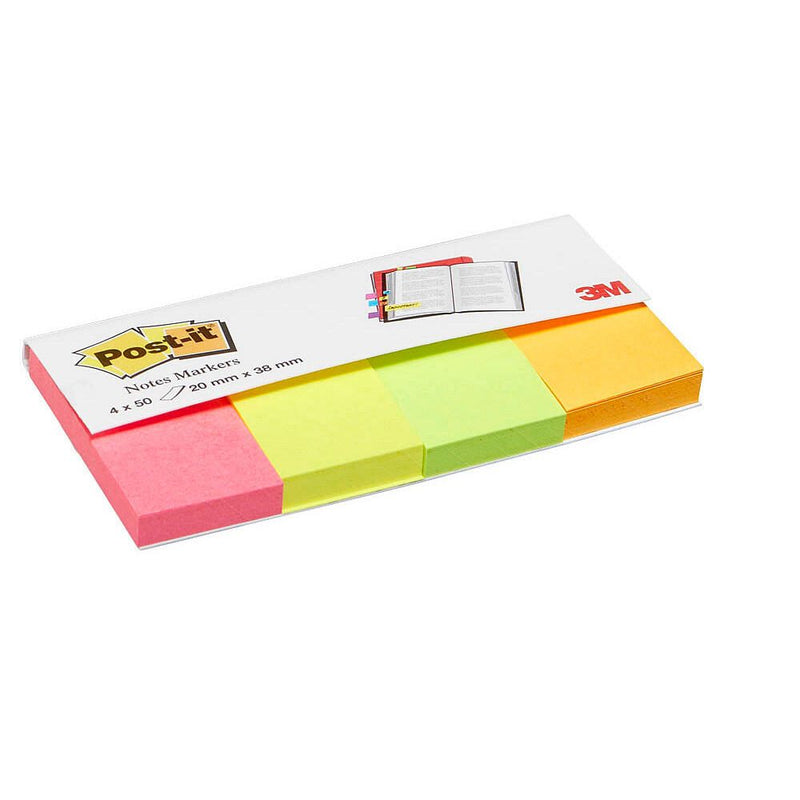 Post-it Notes Markers Haftmarker farbsortiert - 4 x 50 Streifen