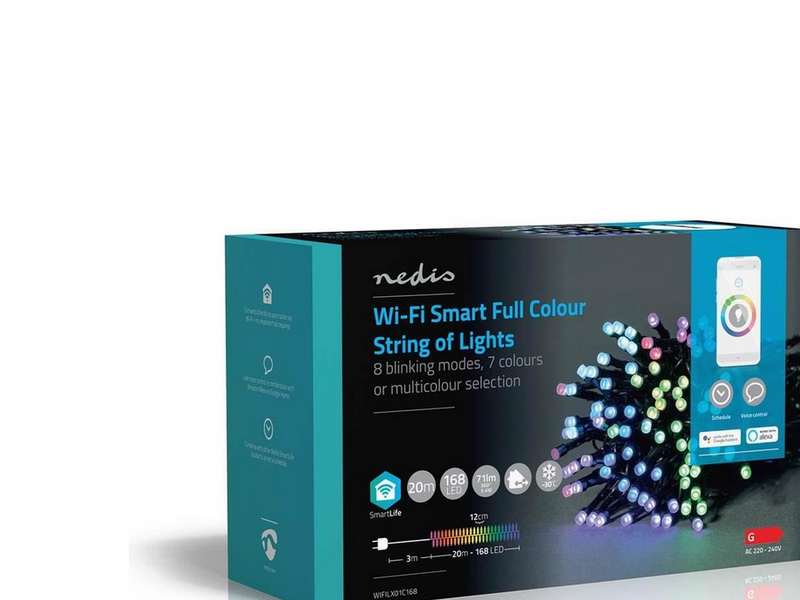 Nedis SmartLife Stringlight/Decorative LED - 20 meter / 168 RGB LEDS