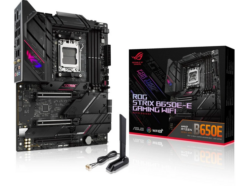 ASUS ROG STRIX B650E-E GAMING WIFI Mainboard - AMD B650 - AMD AM5 - DDR5 RAM - ATX