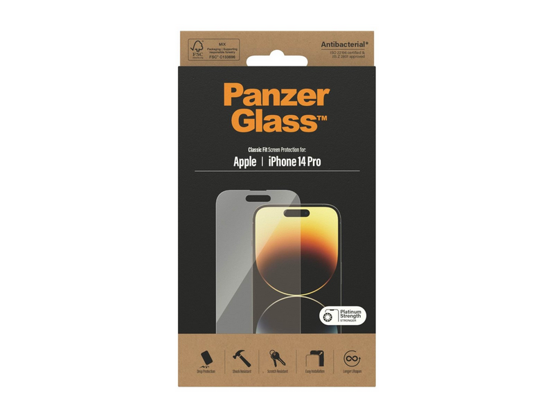 PanzerGlass Screen Protector Apple iPhone 14 Pro | Classic Fit