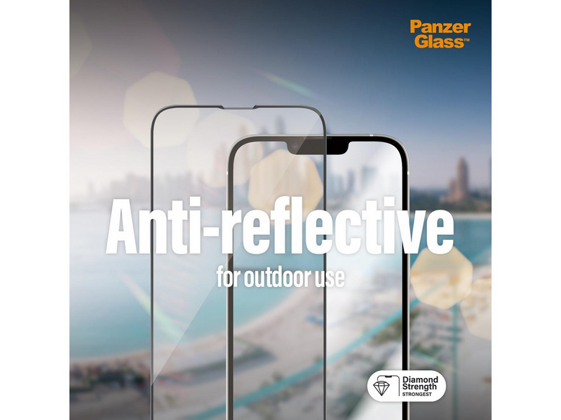 PanzerGlass Anti-Reflective Screen Protector Apple iPhone 14 Plus | 13 Pro Max | Ultra-Wide Fit w. EasyAligner
